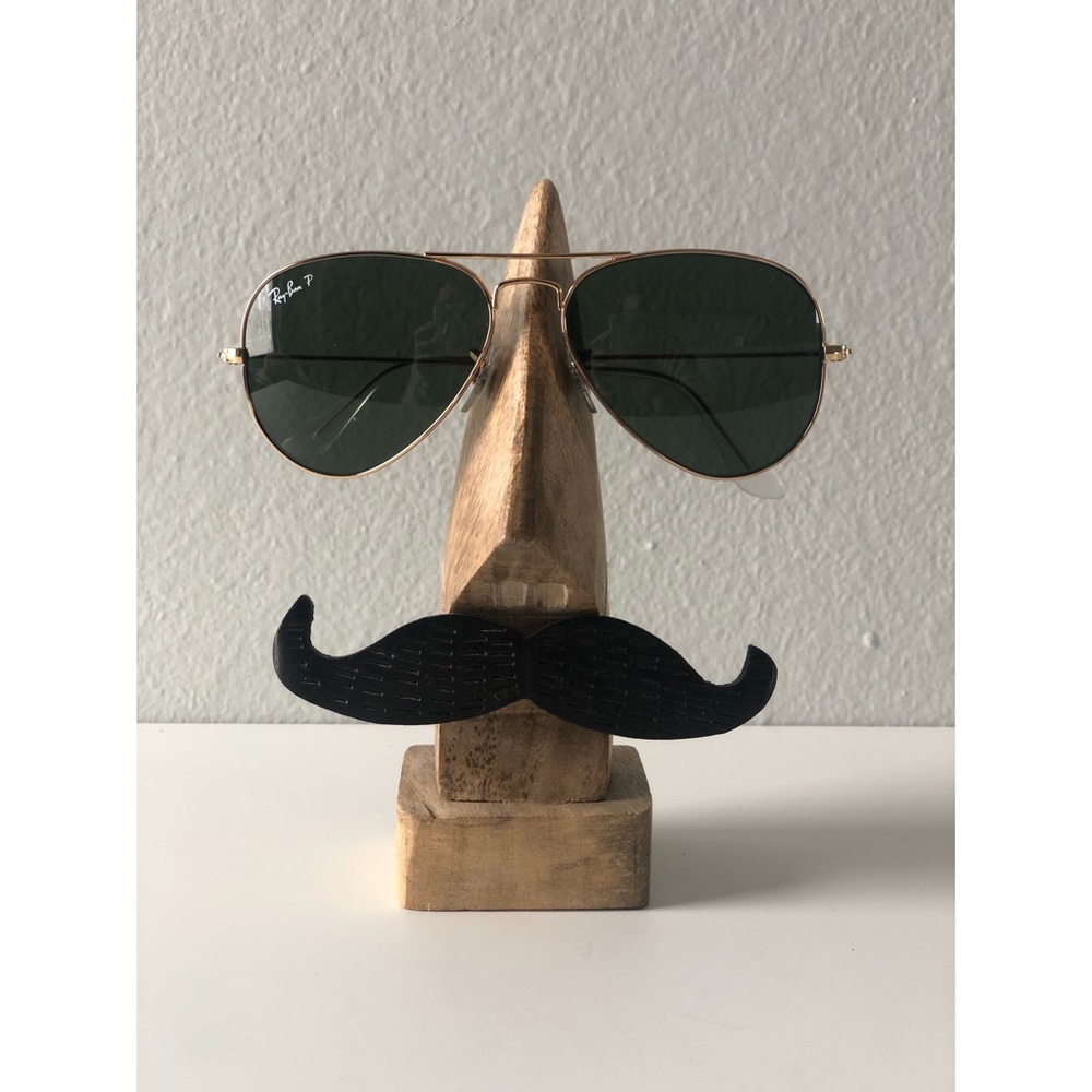 Ray-Ban Aviator Sunglasses with Green Lenses